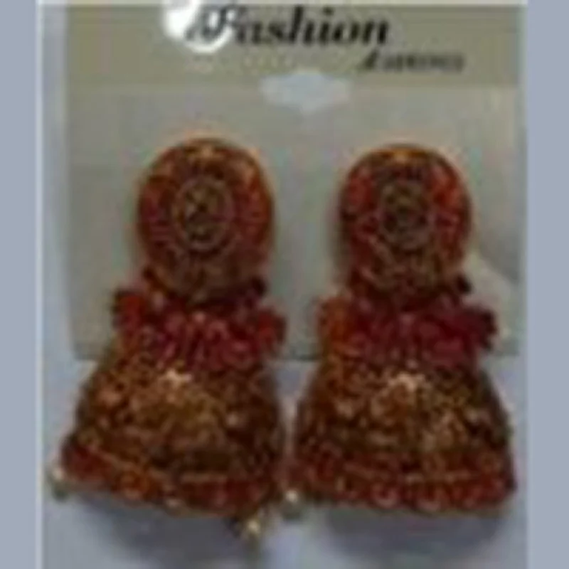 custom earrings for women-Infinity Jewels Gold Plated Jhumki Earrings