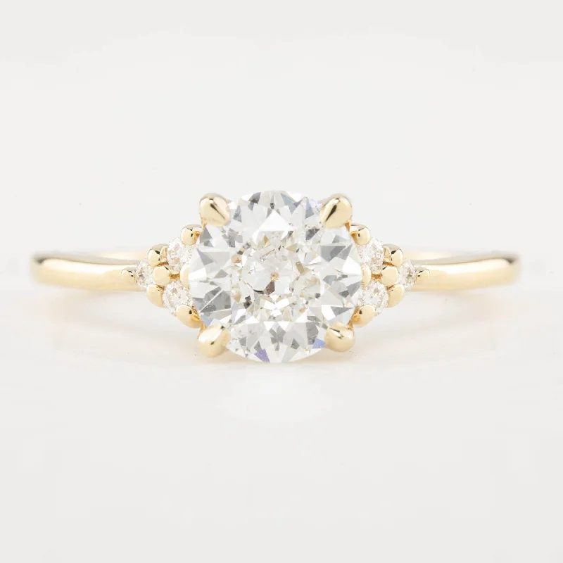 cushion engagement rings-Teresa Ring, GIA certified 1.21ct Old Mine Cut Diamond (One of a kind)