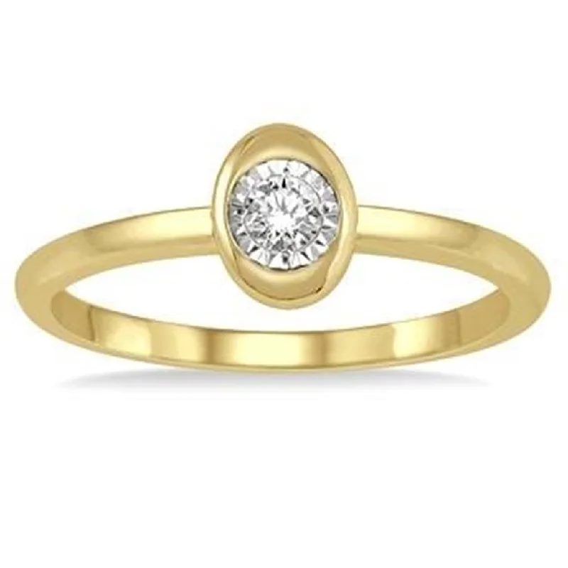 unique gemstone engagement rings-14k Yellow Gold Stackable Ring