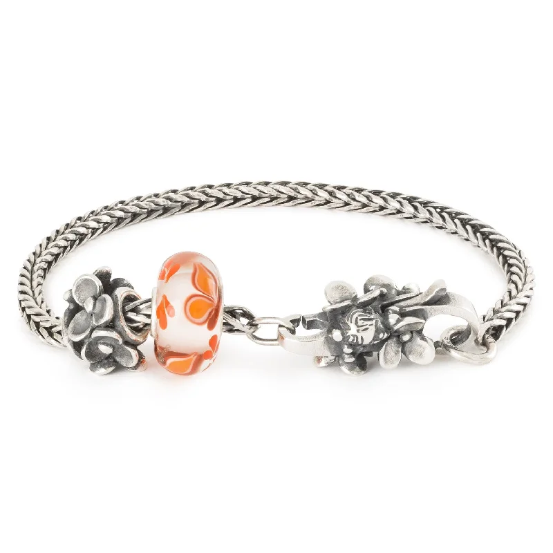 adjustable charm bangles for women-Flower Fairy Bracelet