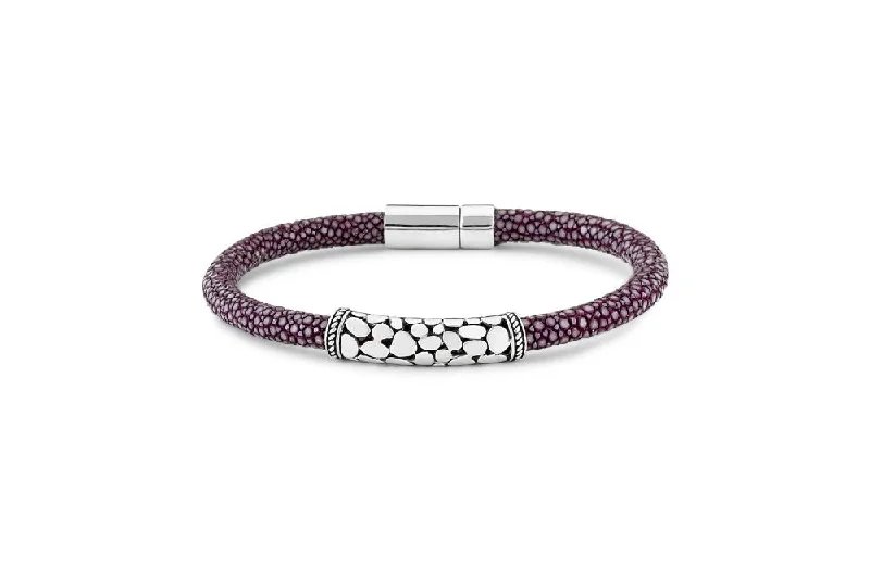 stylish cuff bangles for women-Api Bracelet- Lavender Stingray