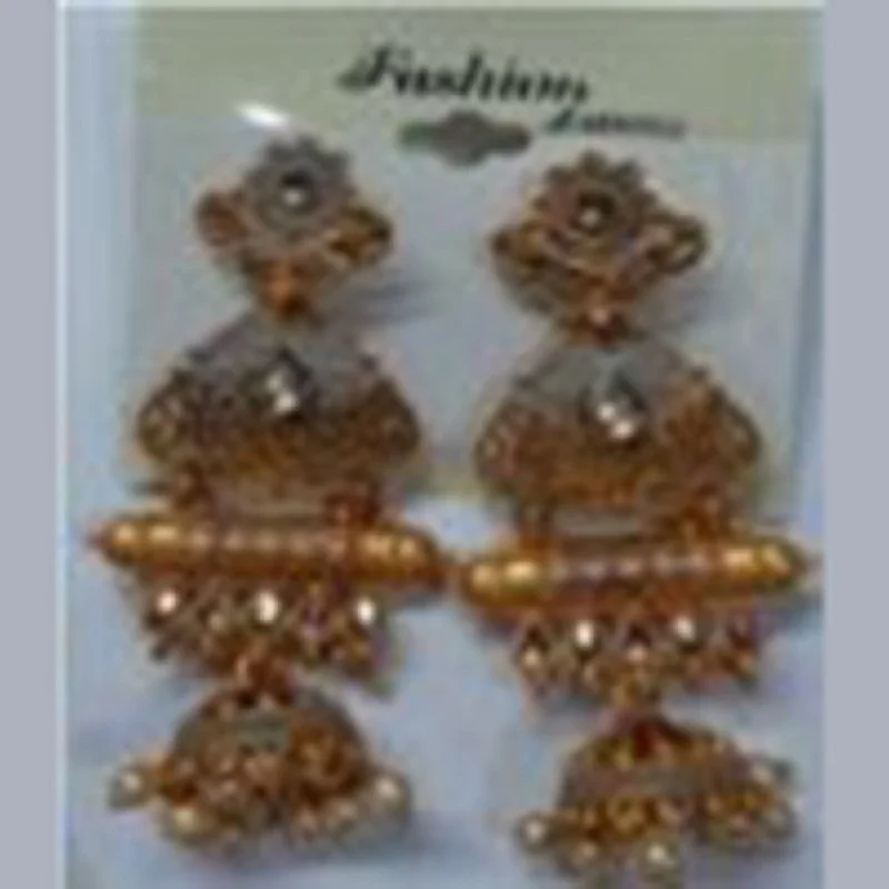 stylish earrings for women-Infinity Jewels Jhumki Earrings