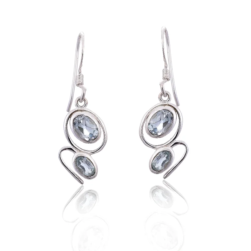 elegant dangly earrings for women-Silver Mountain B.T. Sterling Silver Earring