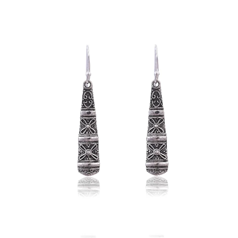 romantic earrings for women-Silver Mountain Sterling Silver Earring