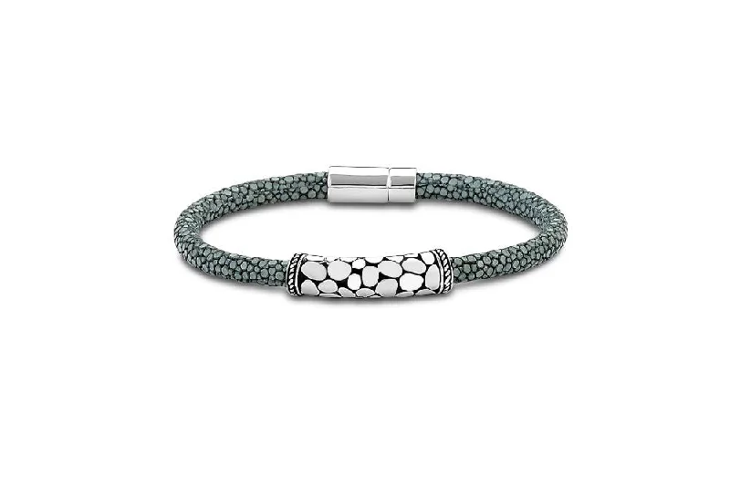 statement bangle bracelets for women-Api Bracelet- Steel Stingray