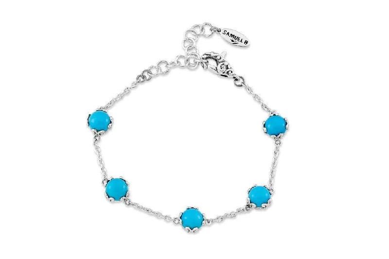 affordable bangles for women-Glow Bracelet- Turquoise