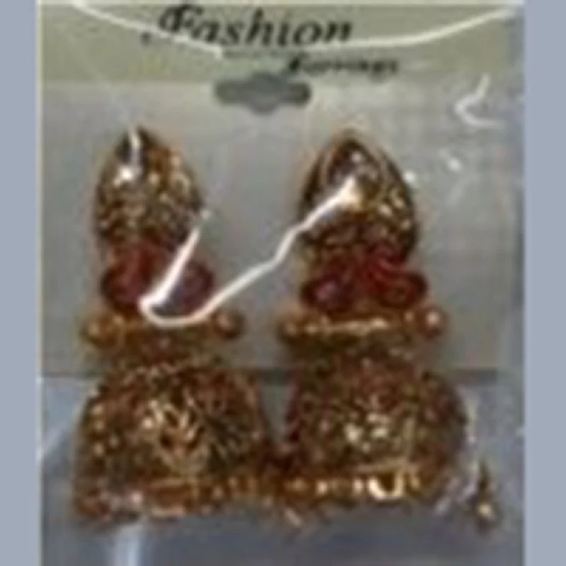 gemstone earrings for women-Infinity Jewels Gold Plated Jhumki Earrings