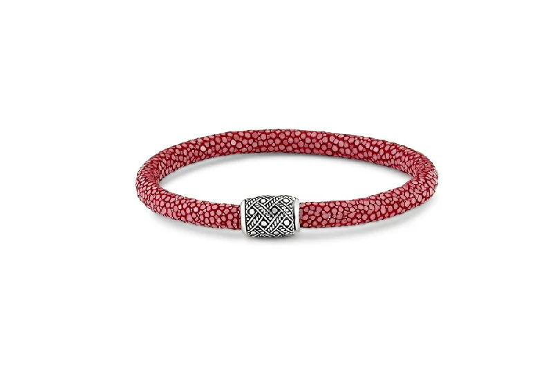 glamorous bangles for women-Tara Bracelet- Bordeax Stingray