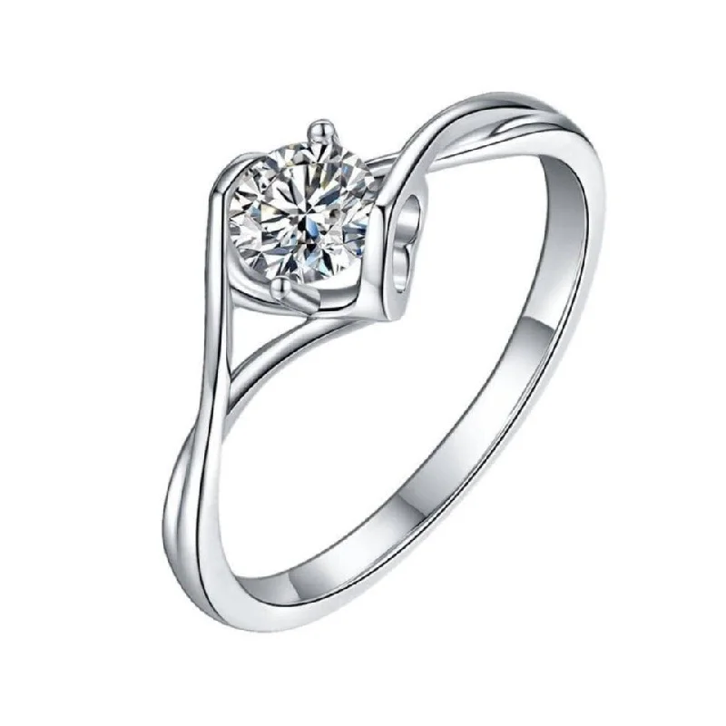 high-quality engagement rings-1ct Diamond 6.5mm Engagement Ring