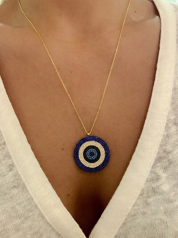 classic pendant necklaces for women-Big Eye Necklace