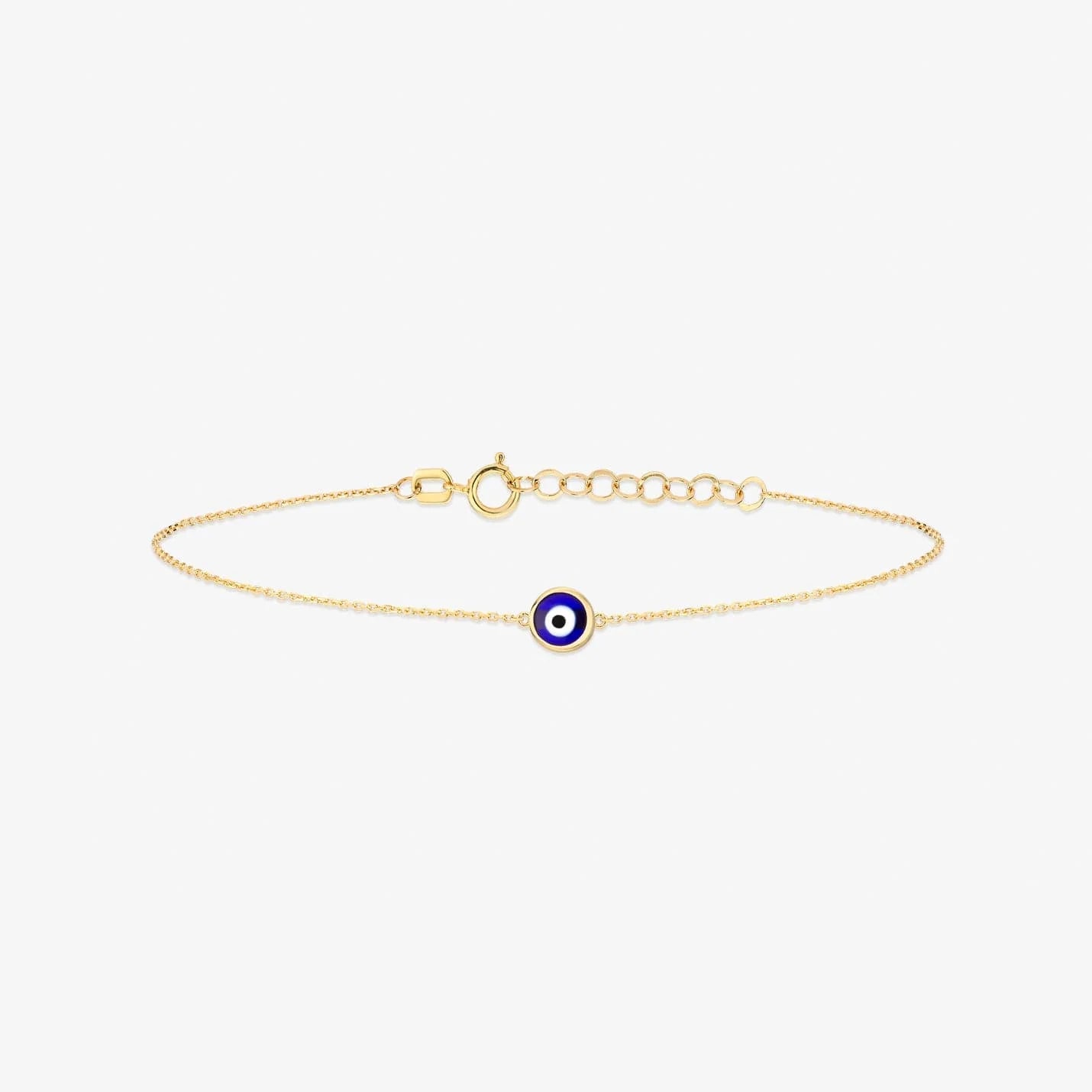 bangles for women-Minimal Evil Eye Bracelet