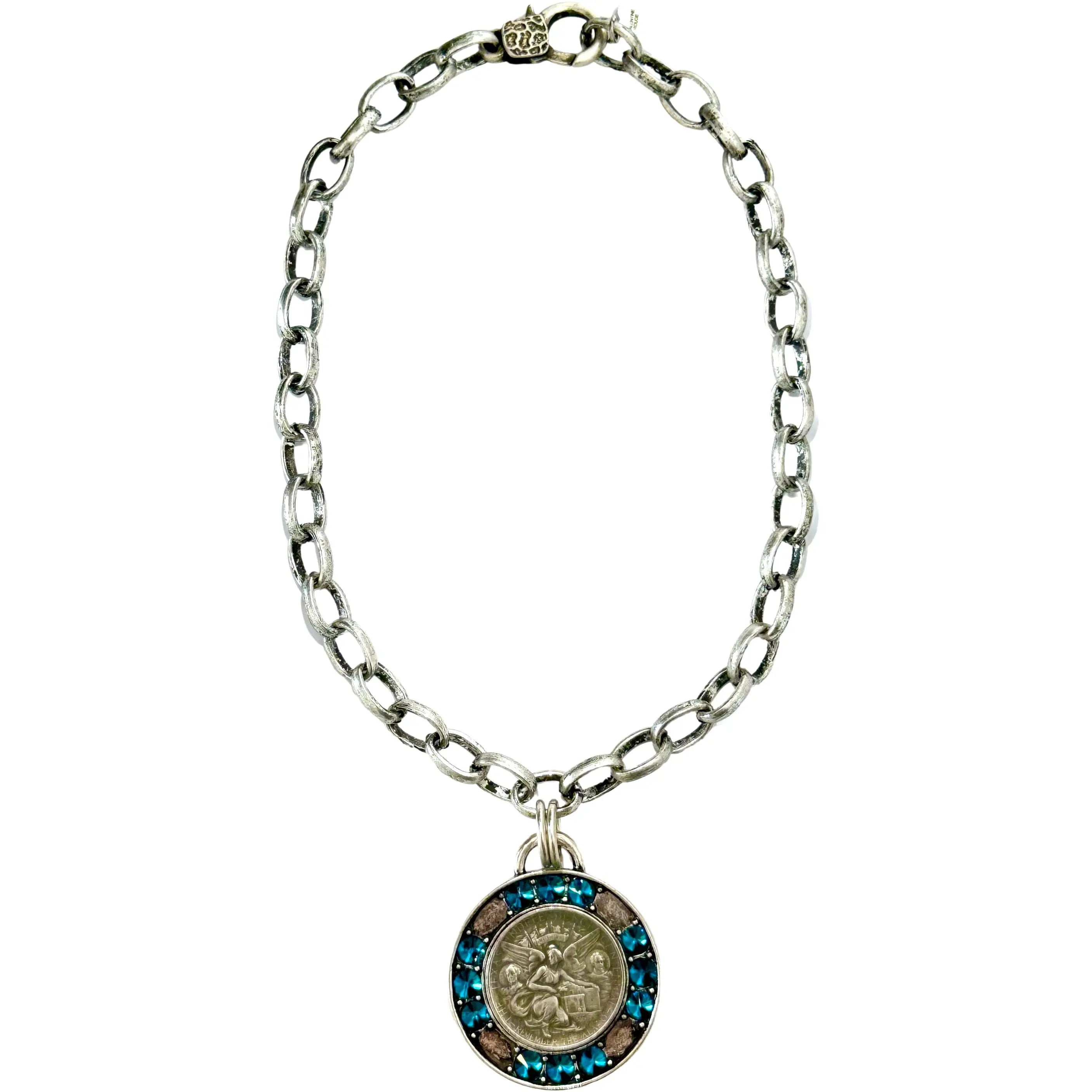 oval necklaces for women-Sardegna Fairy Necklace - Blue