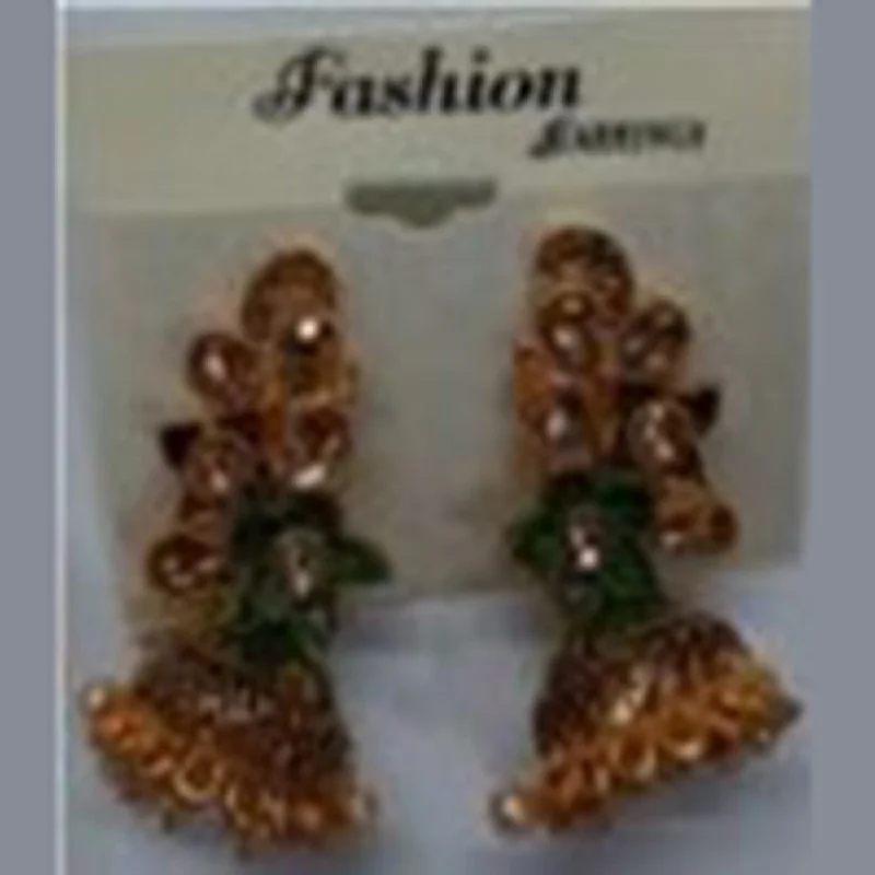 hoop and drop earrings for women-Infinity Jewels Gold Plated Jhumki Earrings