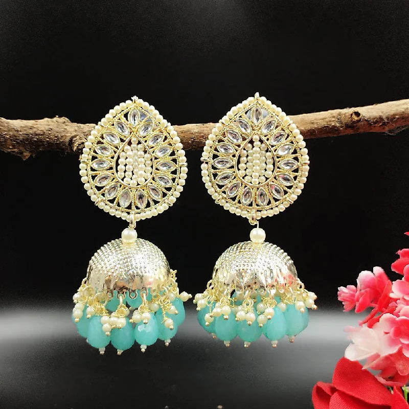 dangly earrings for women-Pooja Bangles Gold Plated Jhumki Earrings