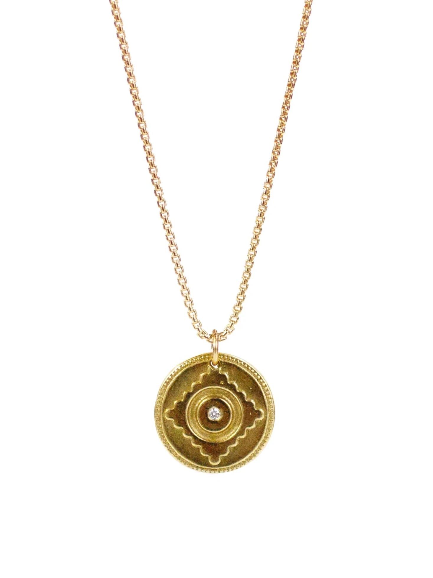 geometric necklaces for women-Leela Gold Necklace - "Divine Grace"