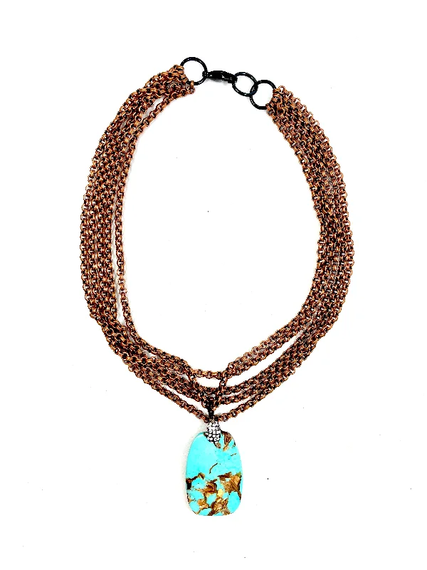 custom necklaces for women-Turquoise Multi Necklace