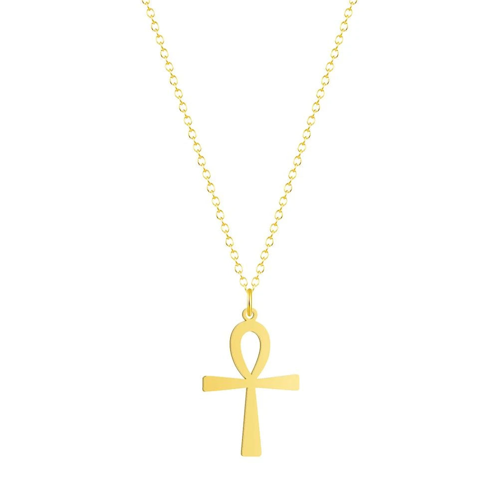 diamond solitaire necklaces for women-Ankh Stainless Steel Necklace