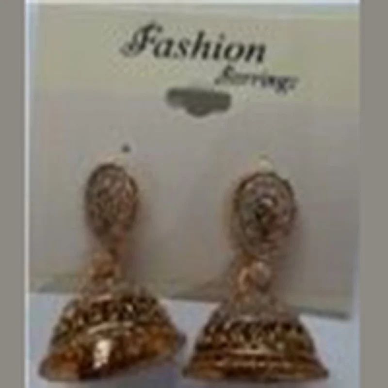 gold drop earrings for women-Infinity Jewels Gold Plated Jhumki Earrings