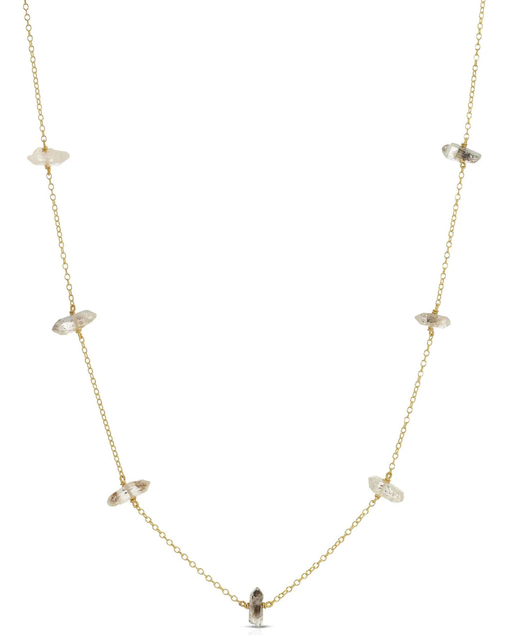 fine jewelry necklaces for women-Afterglow Herkimer Diamond Necklace