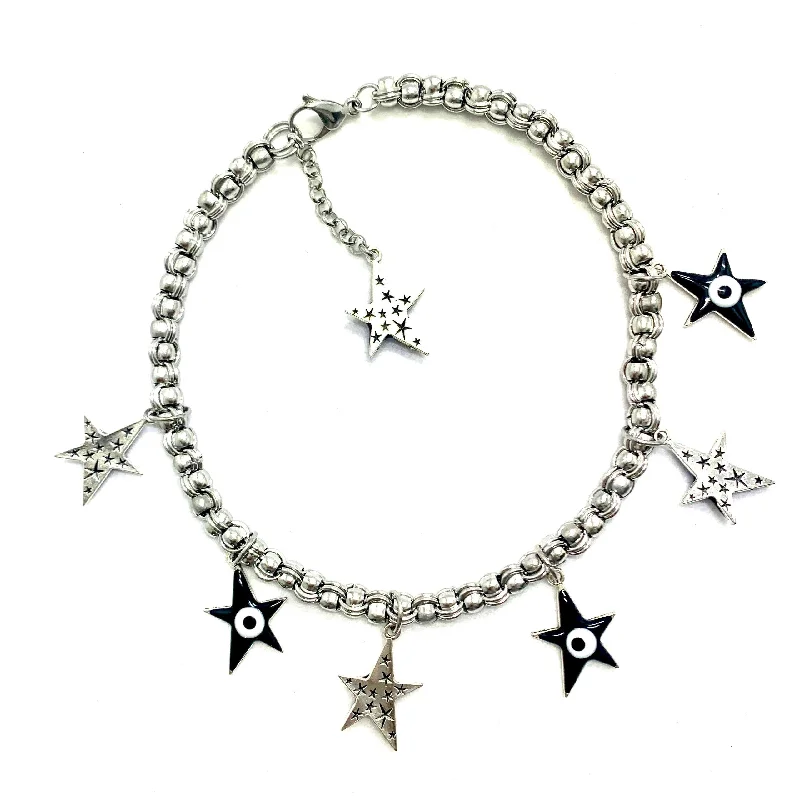 birthstone necklaces for women-Eye See Stars Choker