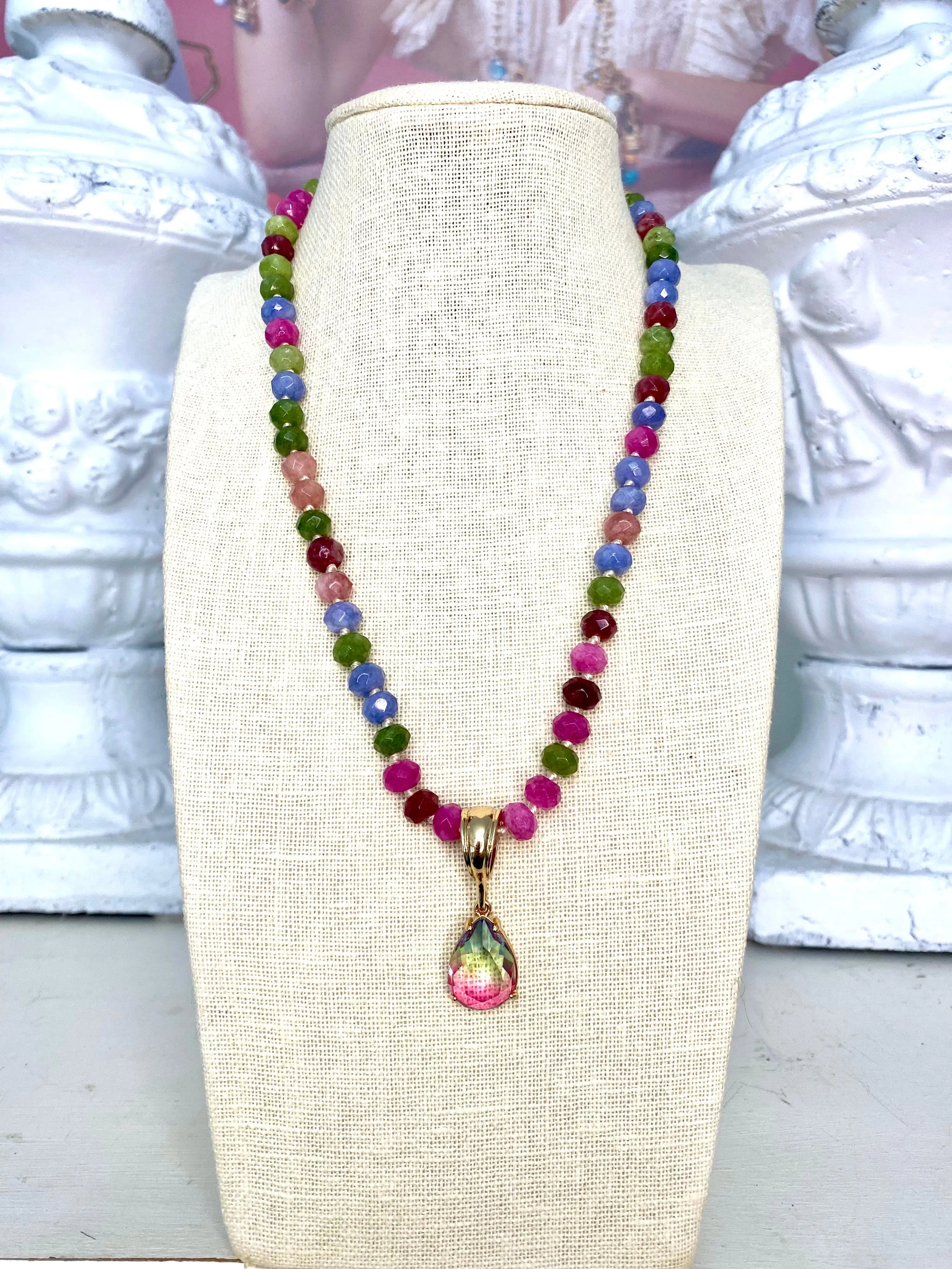 sterling silver necklaces for women-Colourful Soul Necklace