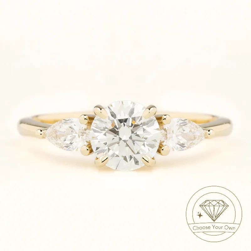 high-end engagement rings-Olivia Ring, Round Brilliant Cut Diamond