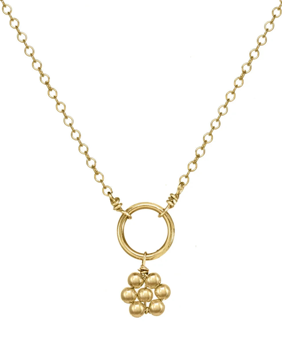 trendy pendant necklaces for women-Luella Gold Daisy Necklace