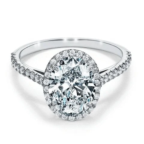 engagement rings with diamonds-2.0ct Oval-cut Diamond Four Prong Engagement Ring