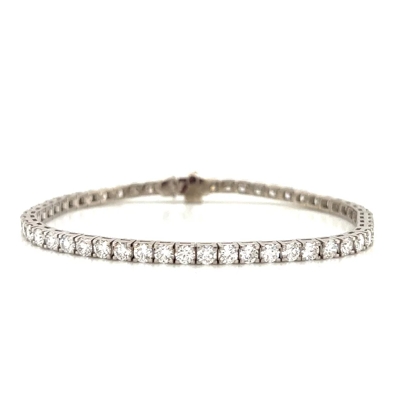 heart-shaped bangles for women-7ct Laboratory Grown Diamond Tennis Bracelet