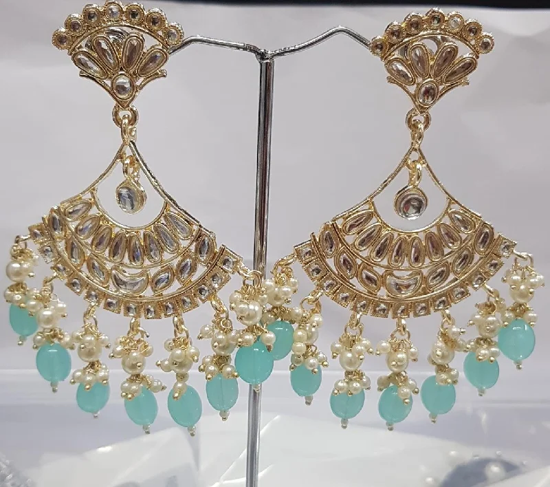 charming earrings for women-Shreeji Austrian Stone Gold Plated Dangler Earrings-ShreejiEar21