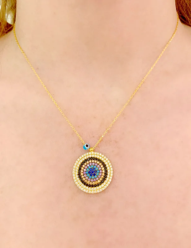 anniversary necklaces for women-Medium Eye Necklace