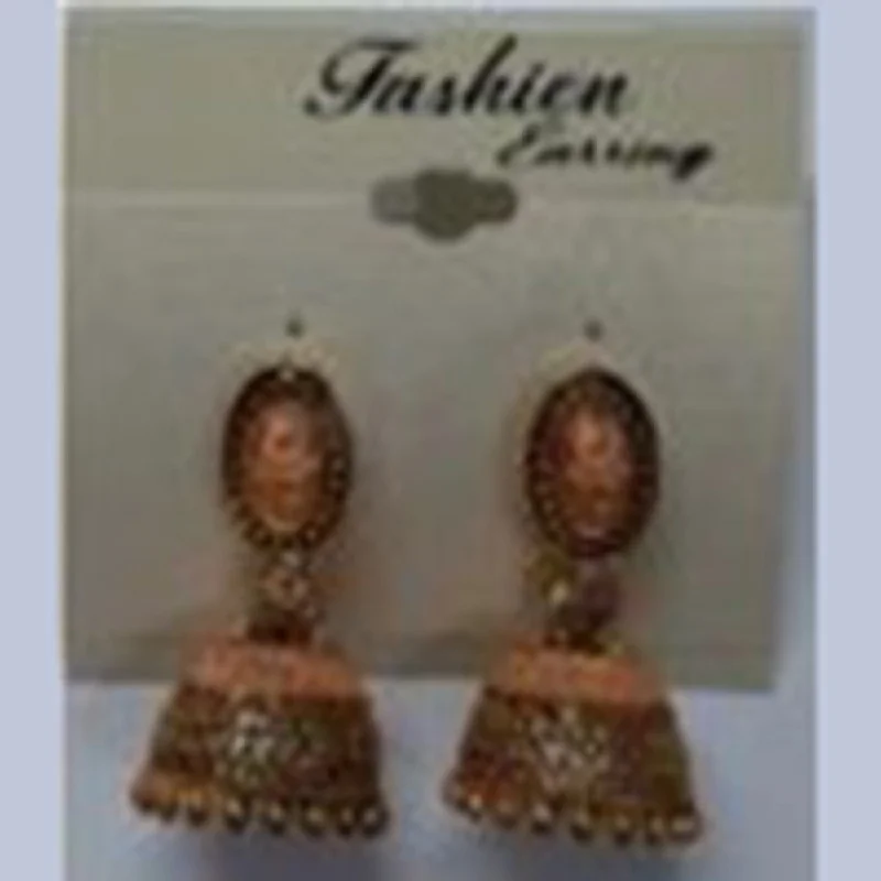 silver earrings for women-Infinity Jewels Gold Plated Jhumki Earrings