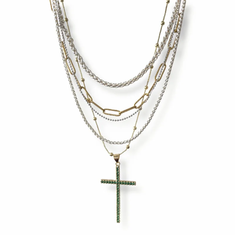 vintage necklaces for women-Faith Necklace Layering Set