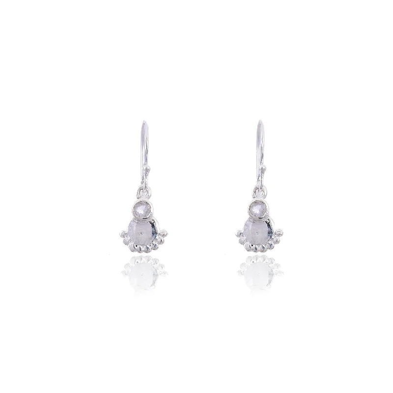 fashion earrings for women-Silver Mountain B.T. Sterling Silver Earring