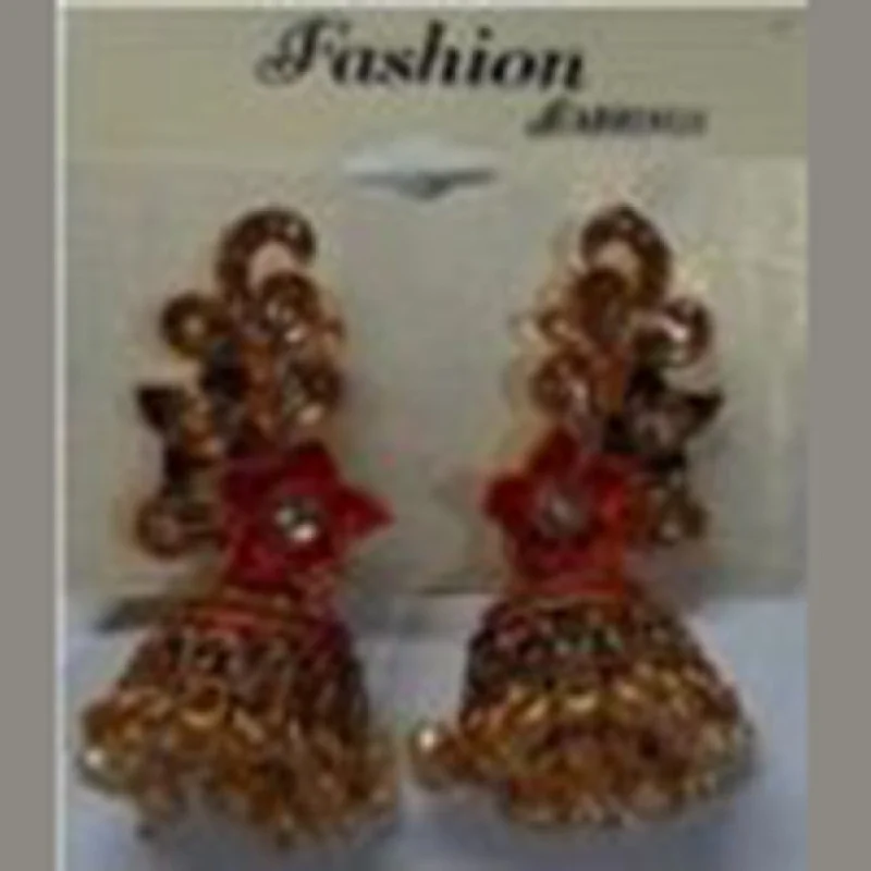 fashion statement drop earrings for women-Infinity Jewels Gold Plated Jhumki Earrings