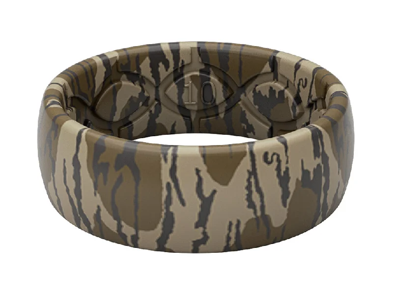 adjustable rings for women-Mossy Oak Bottomland Silicone Ring