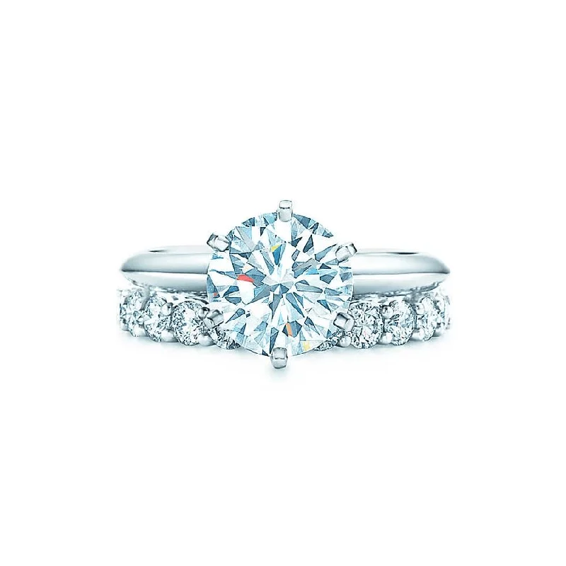 modern engagement rings-Classic Six Prong Solitaire Diamond Ring