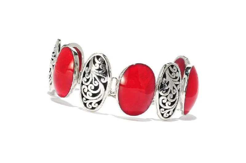 engraved bangles for women-Expression Bracelet- Coral