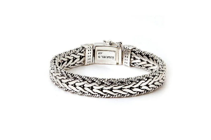 silver-plated bangles for women-Snaketooth Bracelet