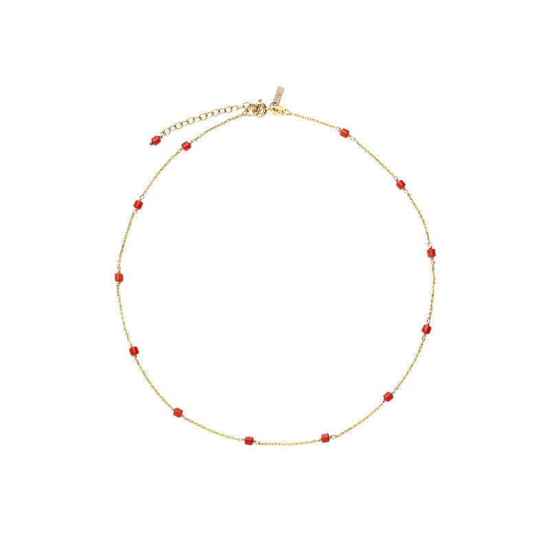 luxury necklaces for women-Gemma coral necklace