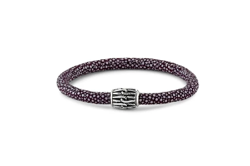 modern charm bangles for women-Otota Bracelet- Lavender Stingray