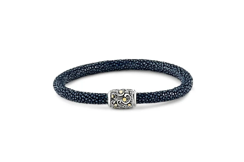 statement bracelets and bangles for women-Ranu Bracelet- Sapphire Stingray