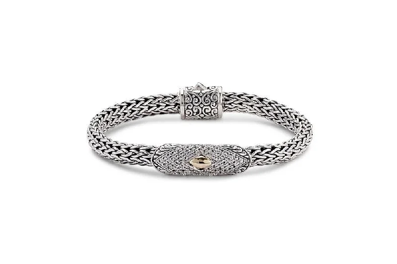 statement bracelets and bangles for women-Alila Bracelet- White Topaz