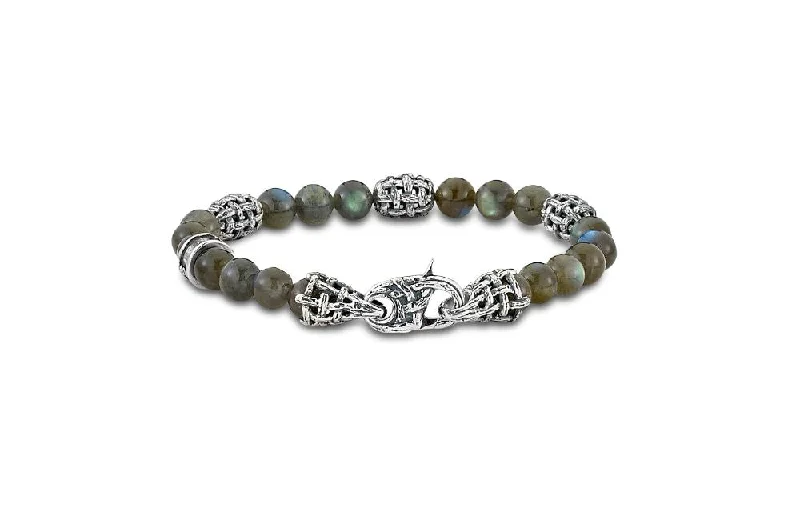 diamond bangles for women-Mare Bracelet- Labradorite