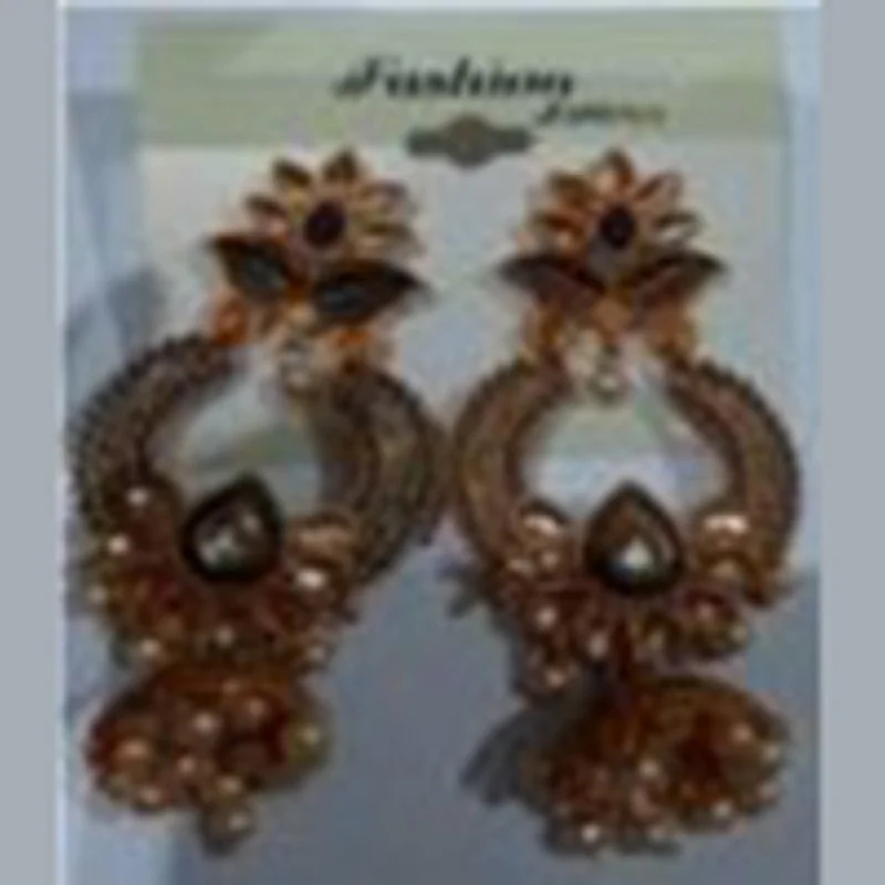 crystal earrings for women-Infinity Jewels Jhumki Earrings