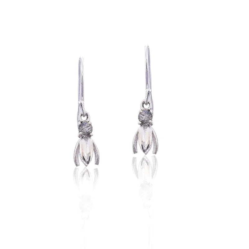 hoop earrings for women-Silver Mountain Sterling Silver Labradorite Earring