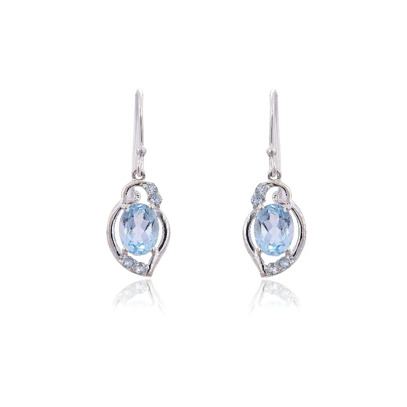 exotic earrings for women-Silver Mountain Sterling Silver B.T. Earring