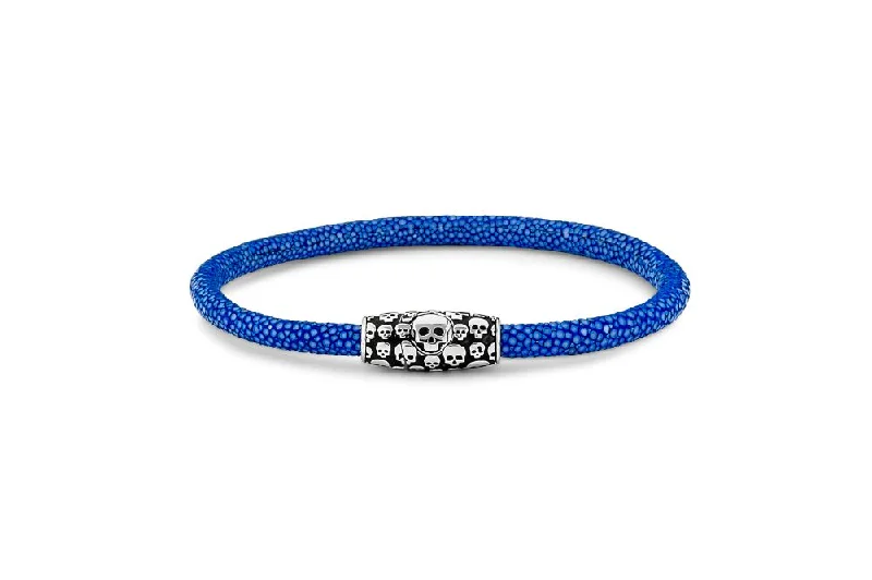 minimalistic bangles for women-Tobaru Bracelet- Lapis Stingray