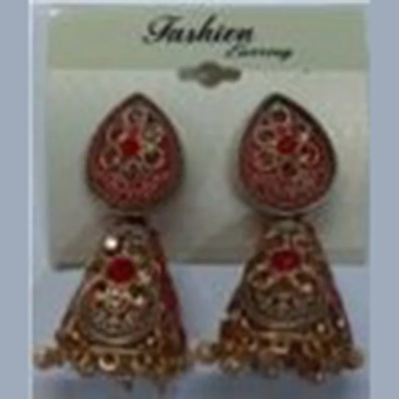 heart-shaped earrings for women-Infinity Jewels Jhumki Earrings