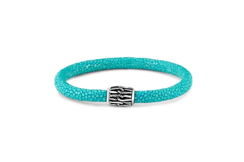 stylish cuff bangles for women-Otota Bracelet- Turquoise Stingray